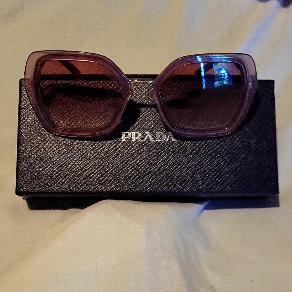 Prada sunglasses! Purple & Gold